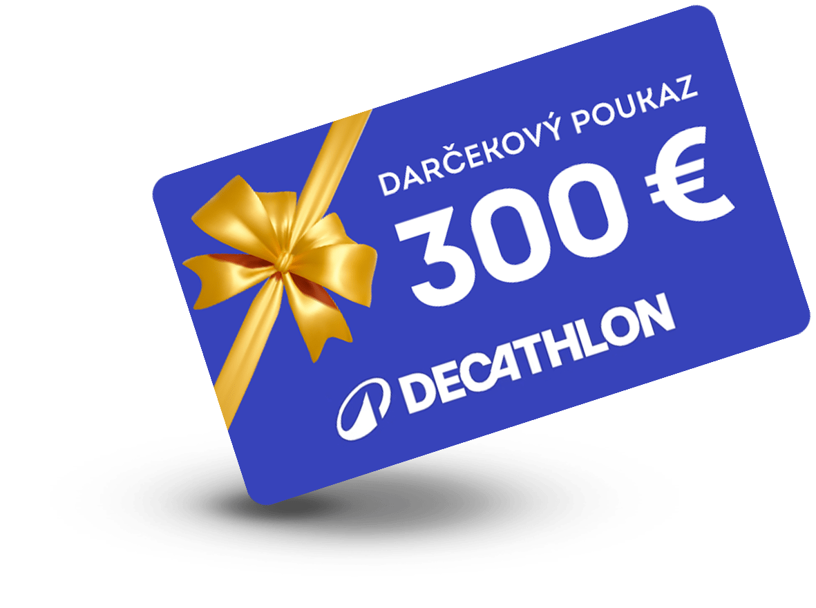 300€ darčekový poukaz do Decathlon